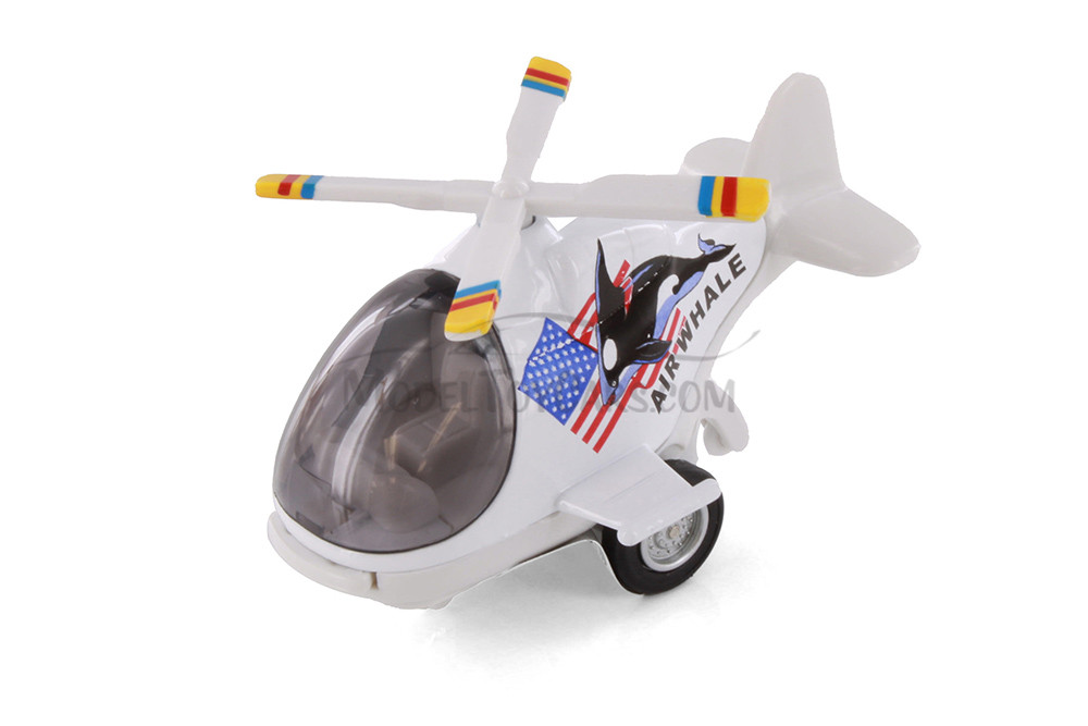 Box of 12 Air Whale Helicopter Assortment - Showcasts 408D - 5" Scale Diecast Model Toy Planes