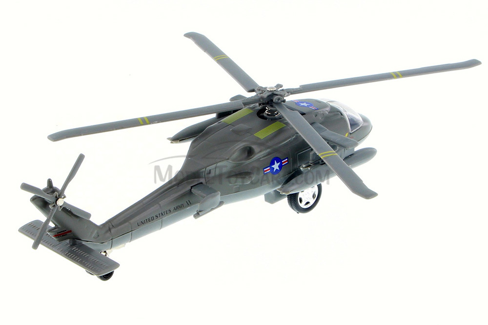 Box of 6 X-Force Commander U.S. Army Blackhawk Asstd. - Showcasts 51260 - 8" Diecast Helicopters