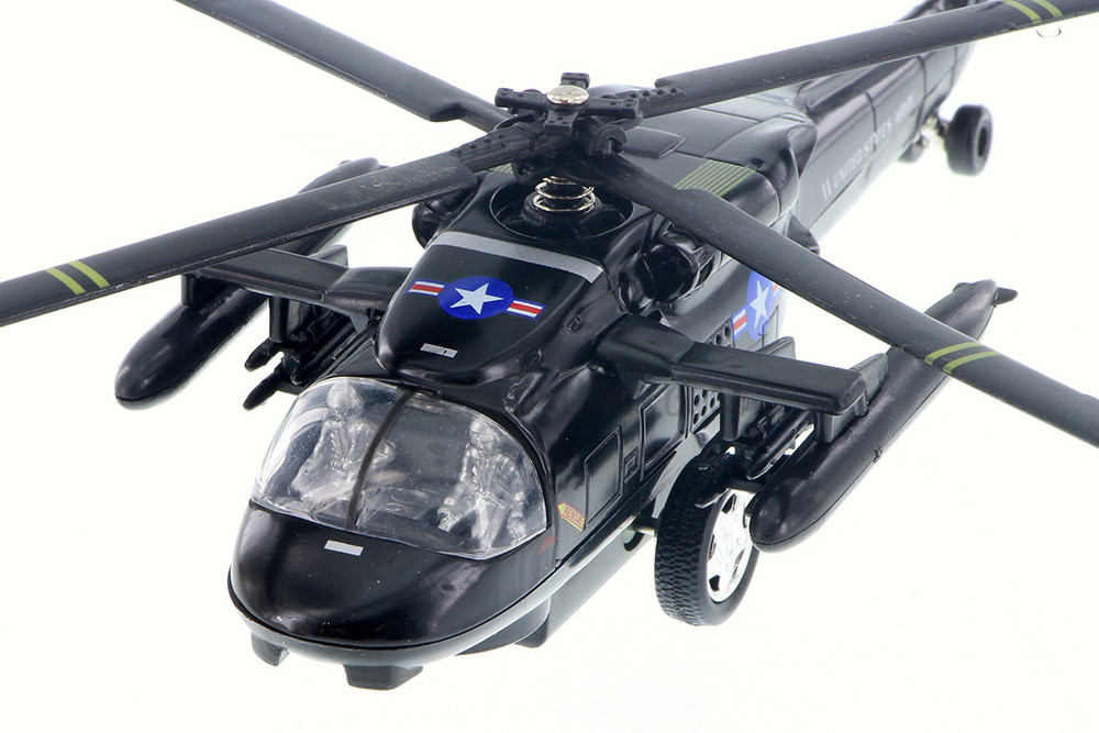 Box of 6 X-Force Commander U.S. Army Blackhawk Asstd. - Showcasts 51260 - 8" Diecast Helicopters
