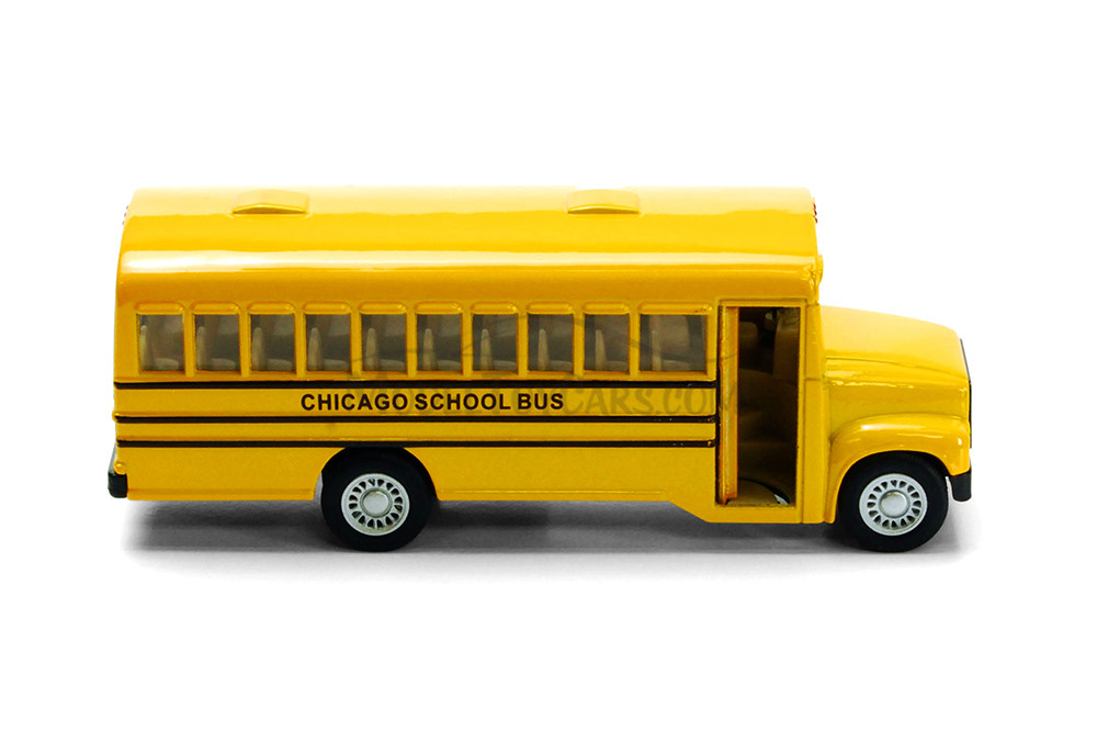 Chicago School Bus, Yellow - Kinsmart 5107GC - 5" Diecast Model Toy Car