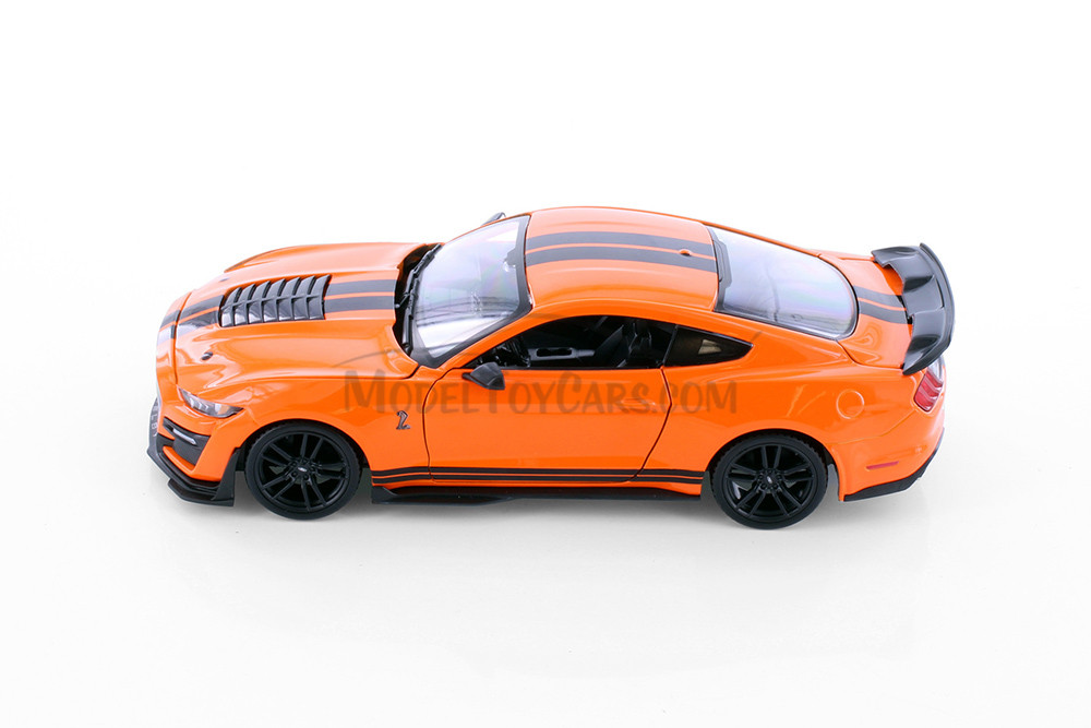 2020 Ford Mustang Shelby GT500 Hardtop, Orange - Showcasts 38532OR - 1/24 Scale Diecast Model Car