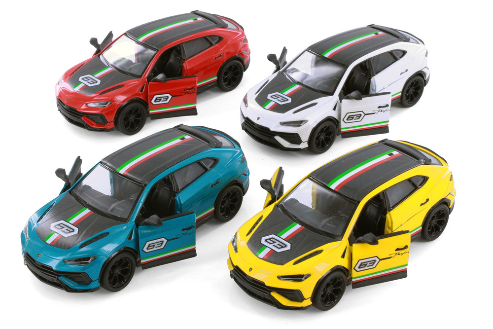 Box of 12 Lamborghini Urus Performante, Asstd - Kinsmart 5447DF