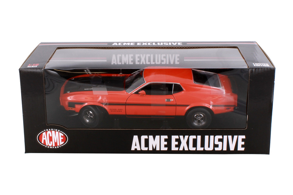 1971 Ford Mustang Boss 351, Calypso Coral - Acme 3627 - 1/18 Scale