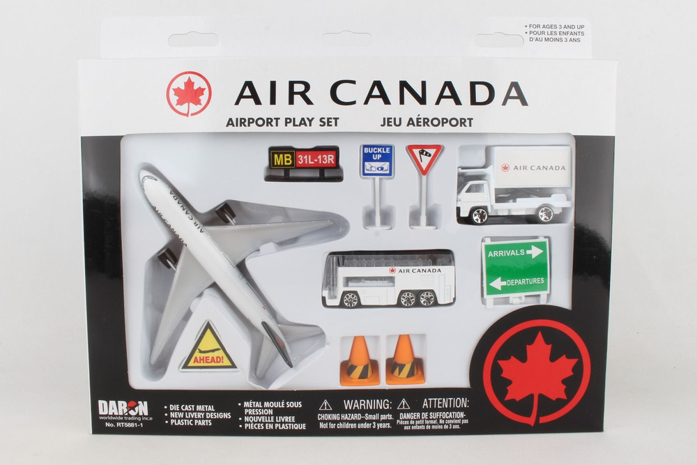 Air Canada Airport Playset, White - Daron RT5881-1 - 1/64 Scale