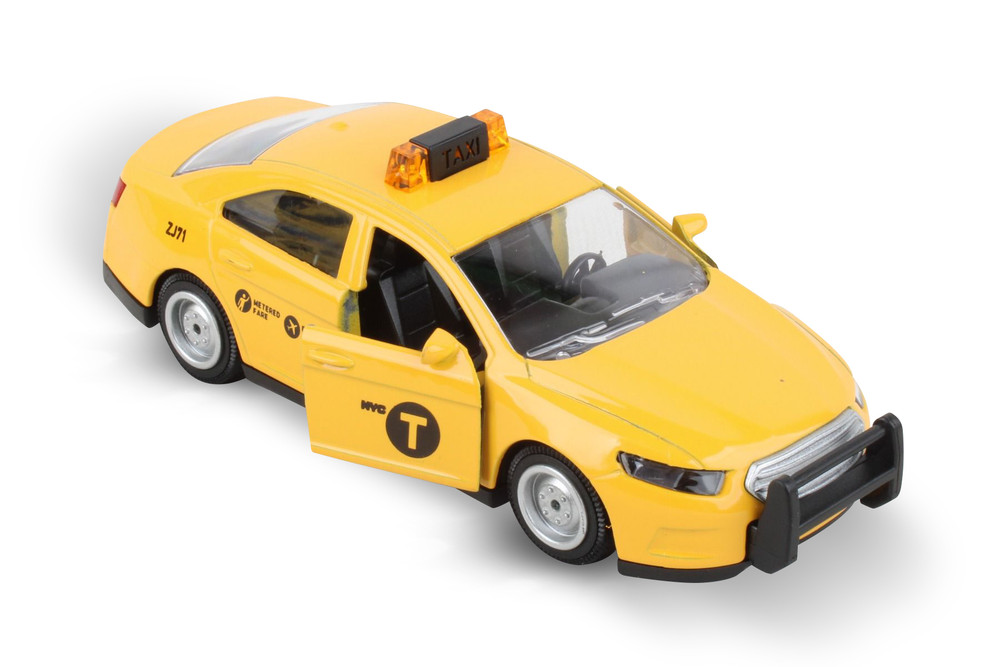 NYC Taxi Pullback, Yellow - Daron NY56421 - 1/37 Scale Diecast Model Toy Car