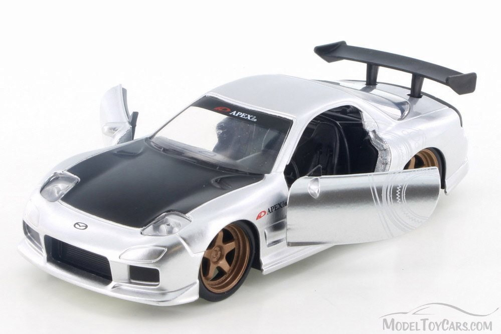 1993 Mazda RX-7 Hard Top, Silver - Jada 98563 - 1/32 Scale Diecast Model  Toy Car