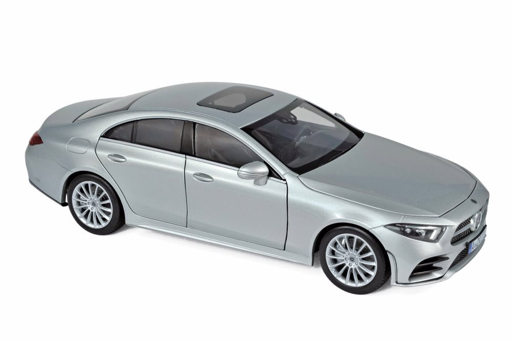 2018 Mercedes-Benz CLS-Class Hard Top, Silver - Norev 183489 - 1/18 Scale Diecast Model Toy Car
