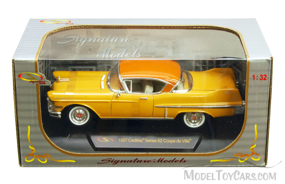 1957 Cadillac Series 62 Coupe de Ville , Yellow - Signature Models