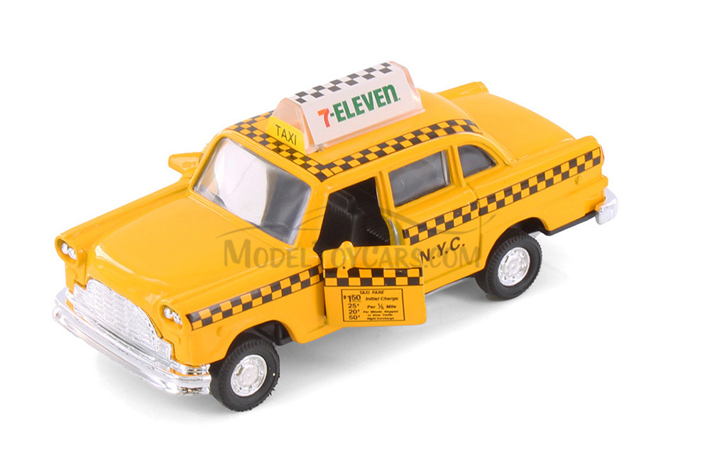 Box of 12 7-Eleven NYC Yellow Taxi Cab, Yellow - 9589D11
