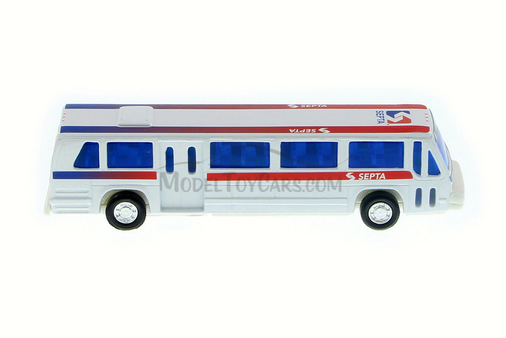 Box of 12 Septa City Bus, White - Showcasts 9801DSB - 6" Scale Diecast Model Toy Cars