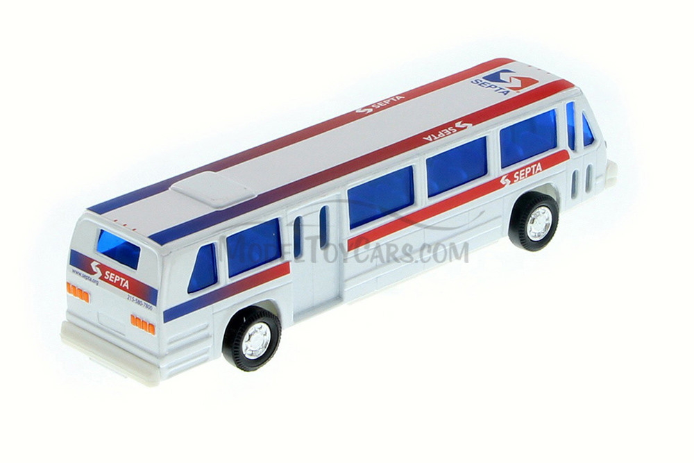 Box of 12 Septa City Bus, White - Showcasts 9801DSB - 6" Scale Diecast Model Toy Cars