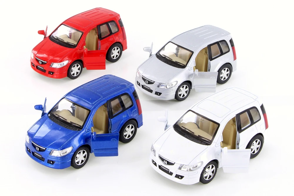 Box of 12 Mazda Premacy, Assortment - Kinsmart 4016D - 4" Scale Diecast Model Toy Cars