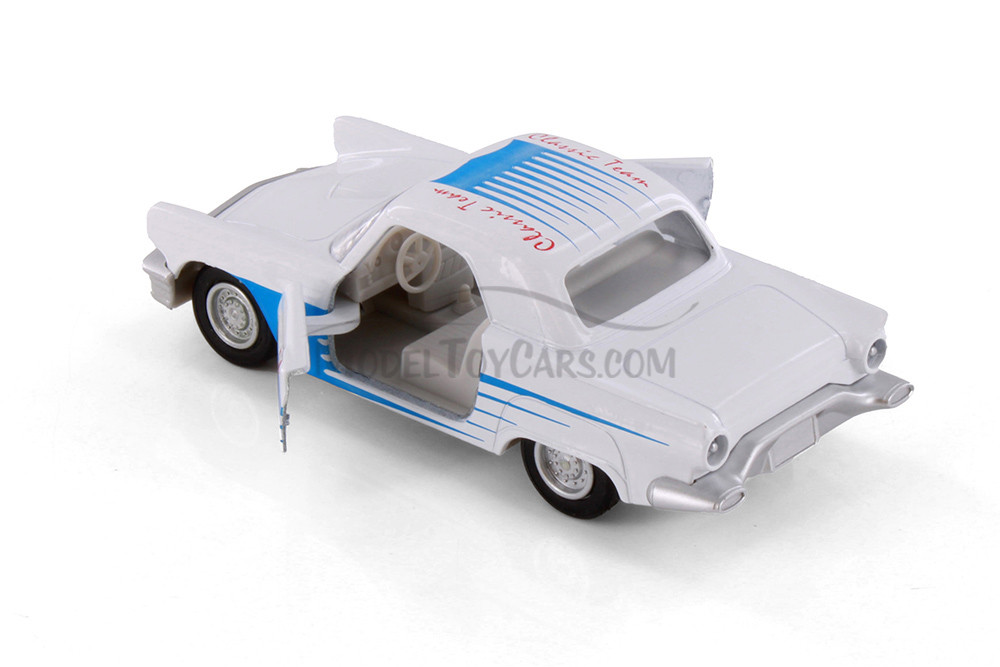 Shaking Sedan, White - Showcasts 521/3D - 5" Scale Diecast Model Toy Car