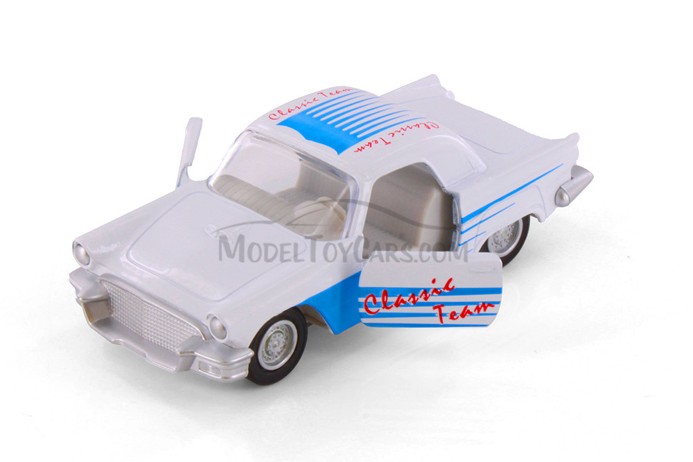 Shaking Sedan, White - Showcasts 521/3D - 5" Scale Diecast Model Toy Car