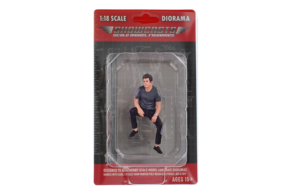 Gentlemen's Club Figure 5, Gray/Black - Showcasts AD-18805 - 1/18 Scale Resin Diorama Figurine