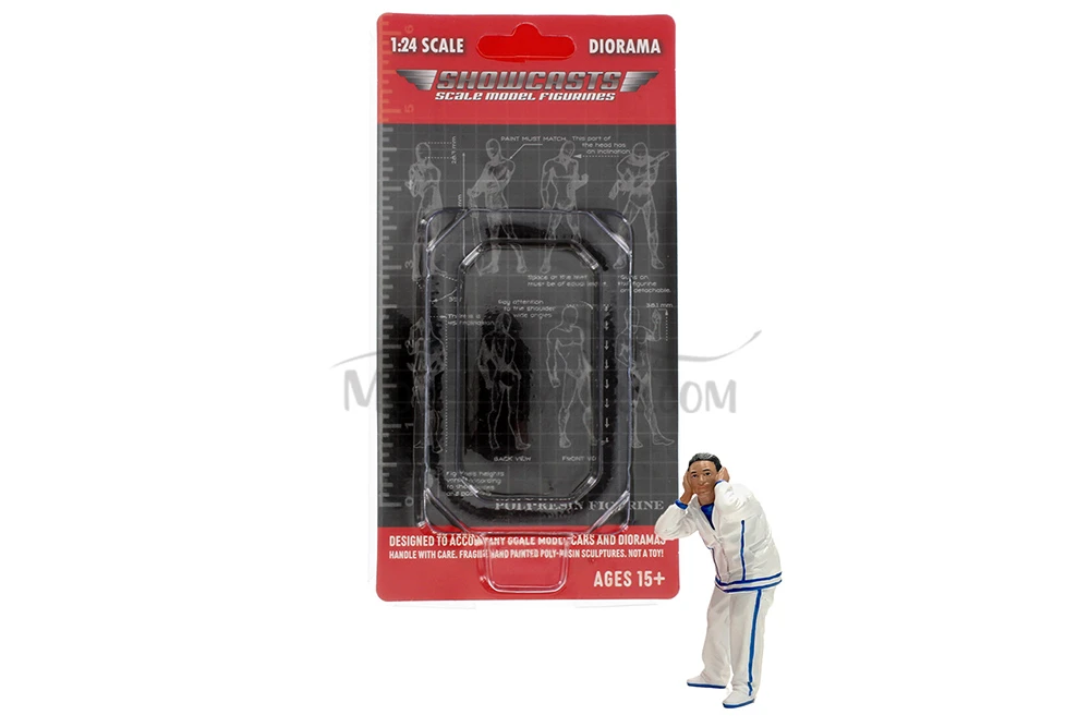 Figure 24 Series 2 Figure 6, White - Showcasts AD-24906 - 1/24 Scale Resin Diorama Figurine