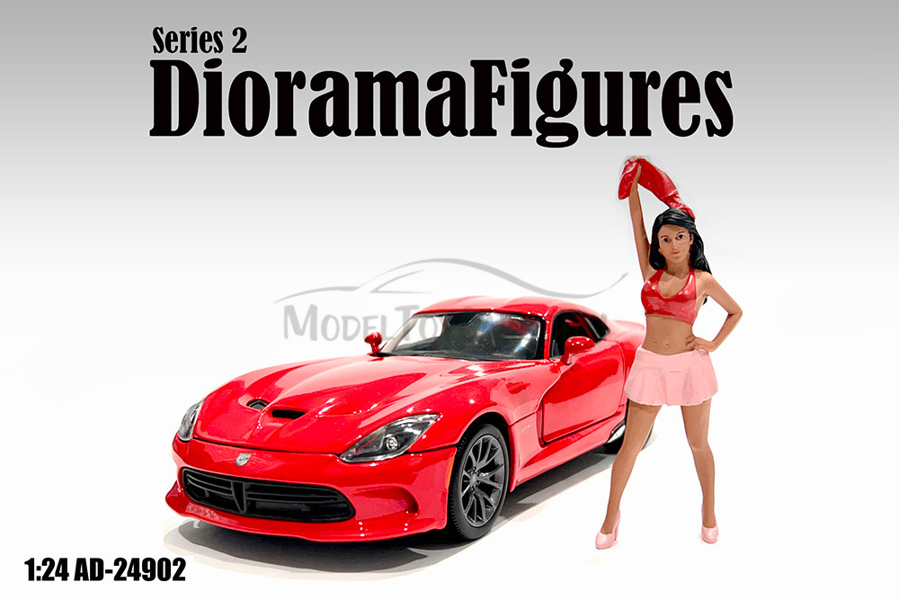 Figure 24 Series 2 Figure 2, Pink/Red - Showcasts AD-24902 - 1/24 Scale Resin Diorama Figurine