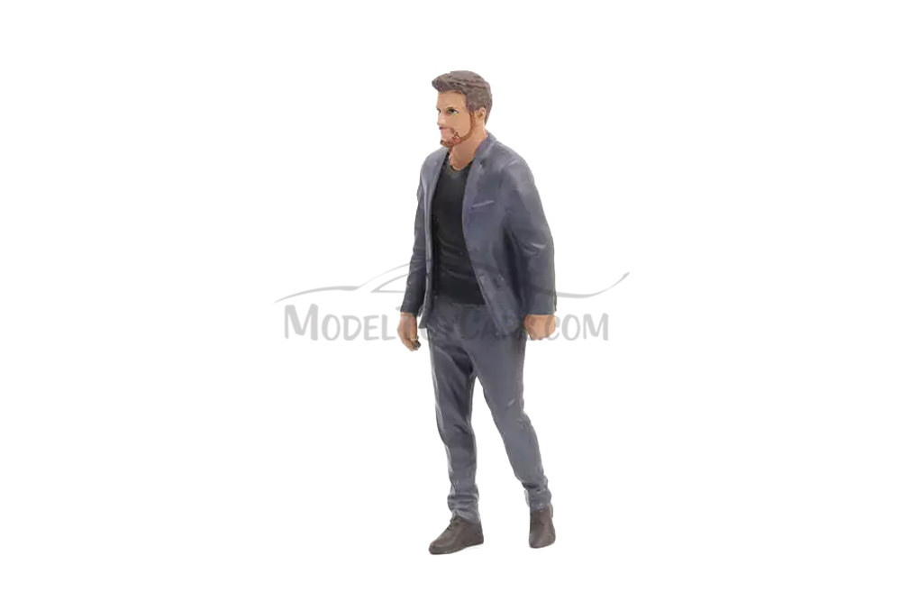 Gentlemen's Club Figure 4, Gray/Black - Showcasts AD-24804 - 1/24 Scale Resin Diorama Figurine