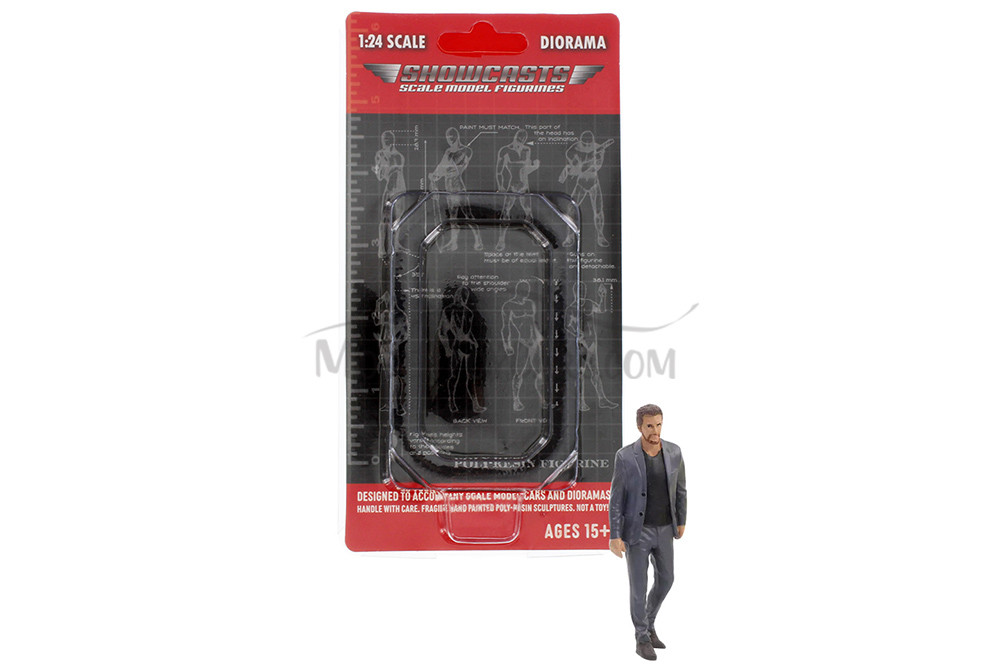 Gentlemen's Club Figure 4, Gray/Black - Showcasts AD-24804 - 1/24 Scale Resin Diorama Figurine