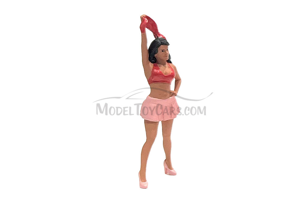 Figure 18 Series 2 Figure 2, Pink/Red - Showcasts AD-18902 - 1/18 Scale Resin Diorama Figurine
