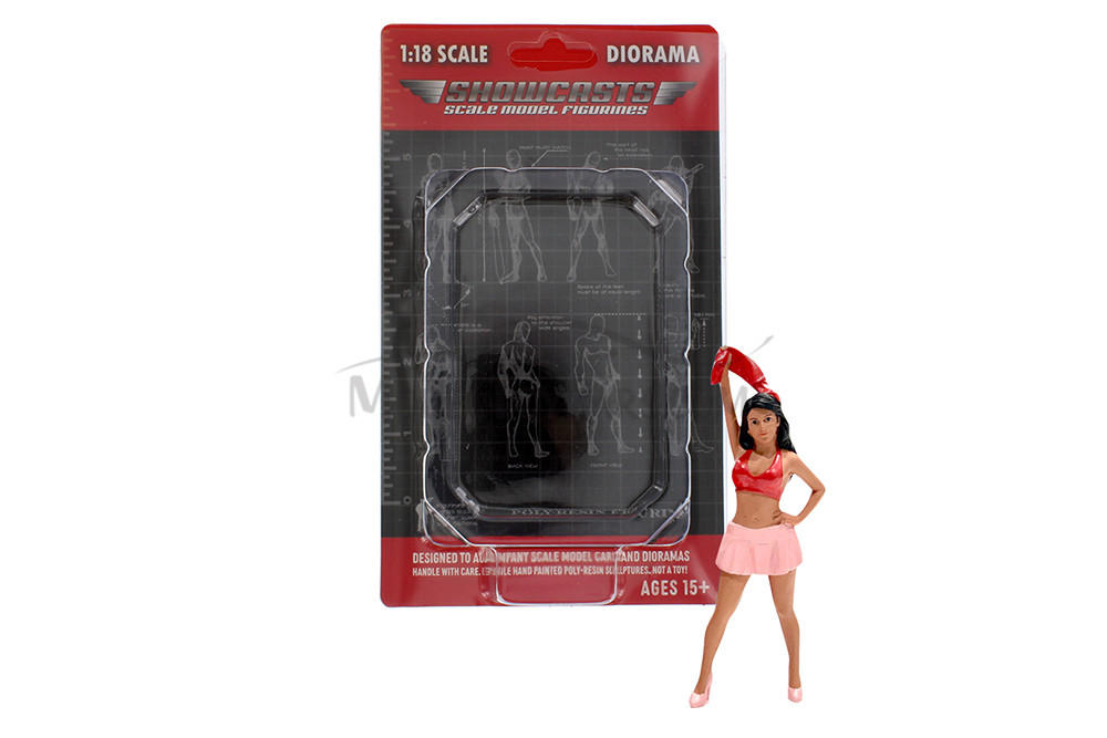 Figure 18 Series 2 Figure 2, Pink/Red - Showcasts AD-18902 - 1/18 Scale Resin Diorama Figurine