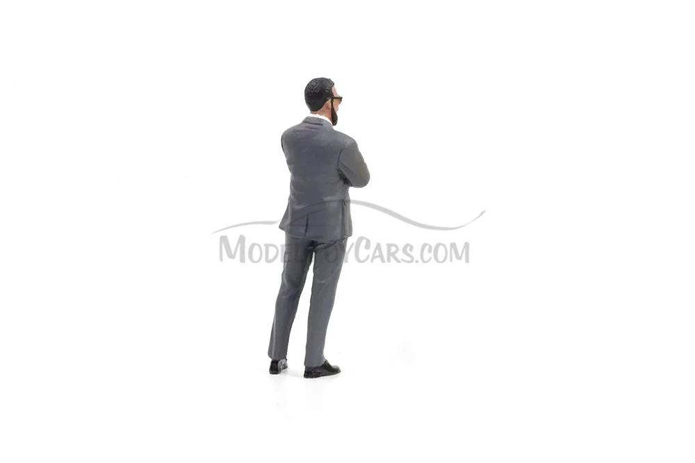 Gentlemen's Club Figure 2, Gray - Showcasts AD-18802 - 1/18 Scale Resin Diorama Figurine