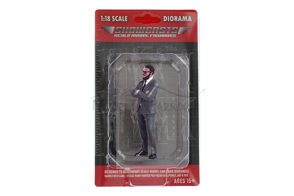 Gentlemen's Club Figure 2, Gray - Showcasts AD-18802 - 1/18 Scale Resin Diorama Figurine