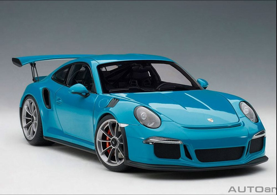 Porsche 911 (991) GT3 RS, Miami Blue - AUTOart 78167 - 1/18 scale