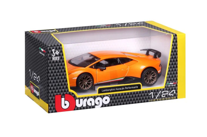 Lamborghini Huracan Performante, Orange - Bburago 18-21092OR - 1/24 scale Diecast Model Toy Car