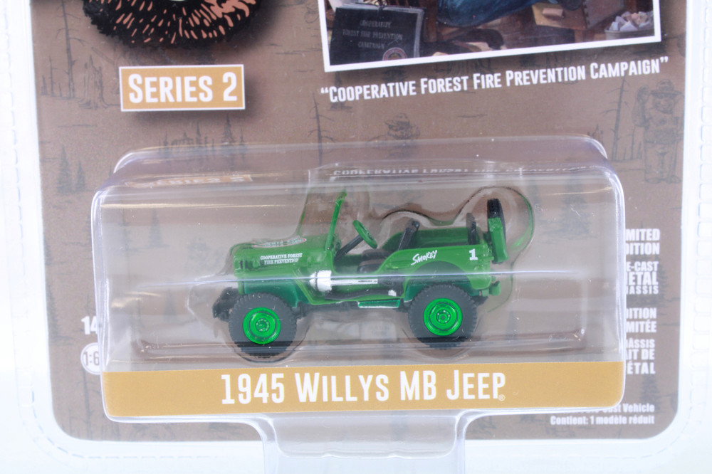 CHASE CAR Green Machine - 1945 Willys MB Jeep, Green - Greenlight