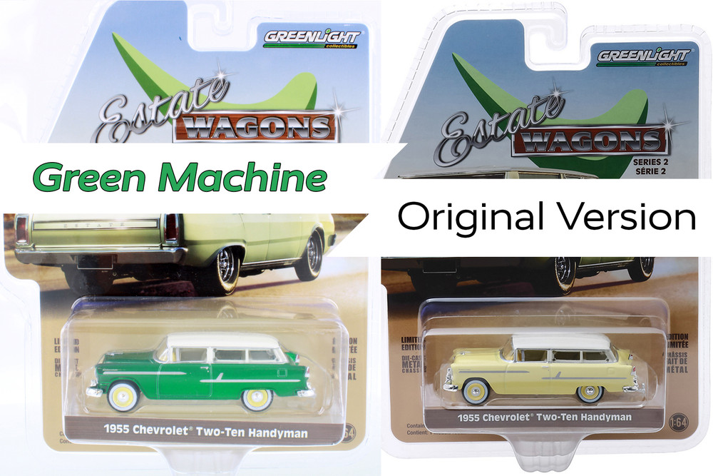 1:64 Greenlight グリーンマシーン 2台セット チェイス グリーンライト 1/64 【グリーンマシーン入り】 エステート ワゴンズ