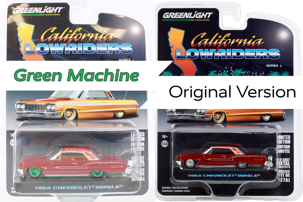 CHASE CAR Green Machine - 1964 Chevy Impala Lowrider, Copper Red