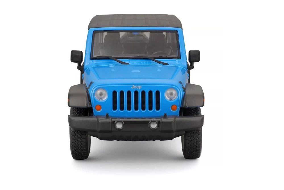 2015 Jeep Wrangler Unlimited, Blue - Maisto 38268BU - 1/24 Scale Diecast Model Toy Car