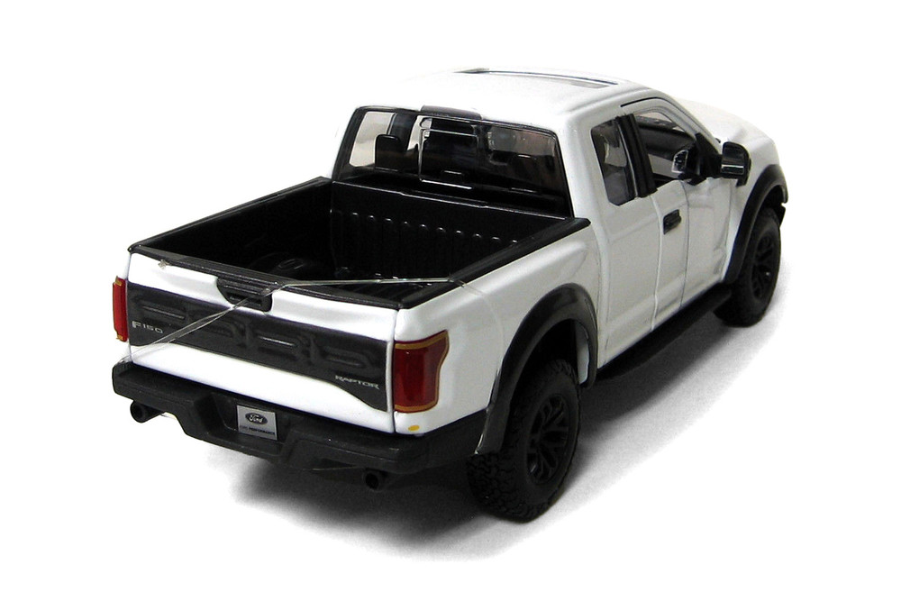 2017 Ford Raptor Pickup Truck, White - Maisto 38266WT - 1/24 Scale Diecast Model Toy Car