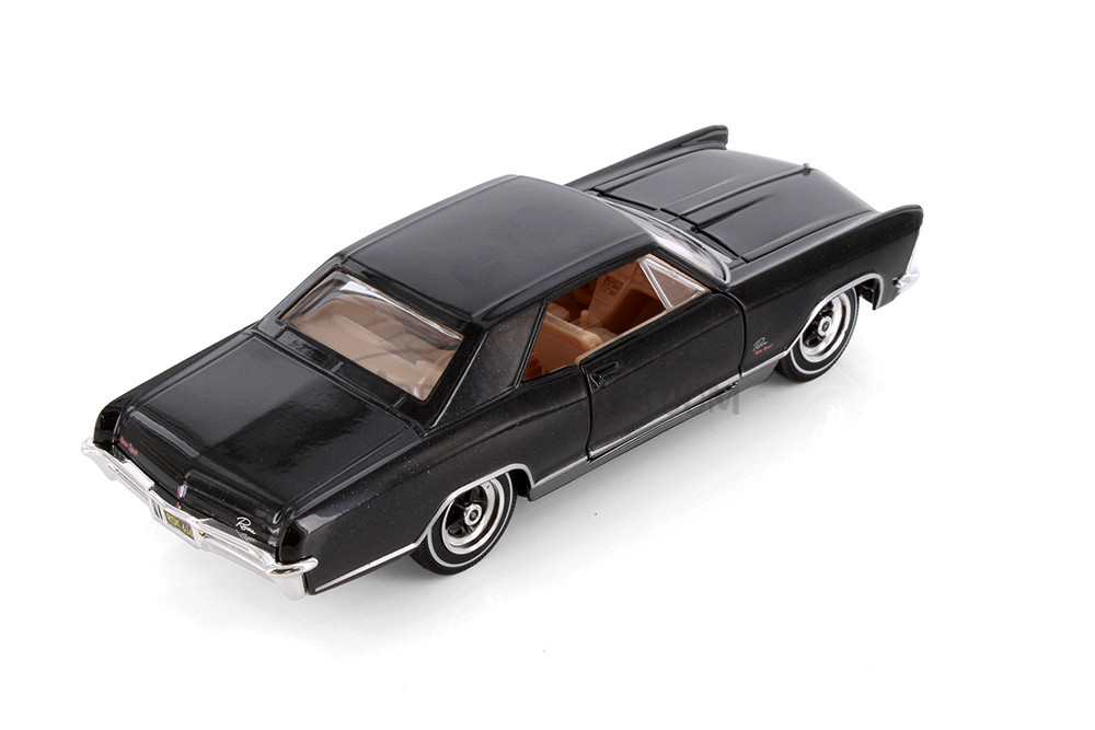 マイスト 1/26 1965 ビュイック リビエラ - BLACK NEW] Maisto 1/26 1965 Buick Riviera Black Diecast Minicar