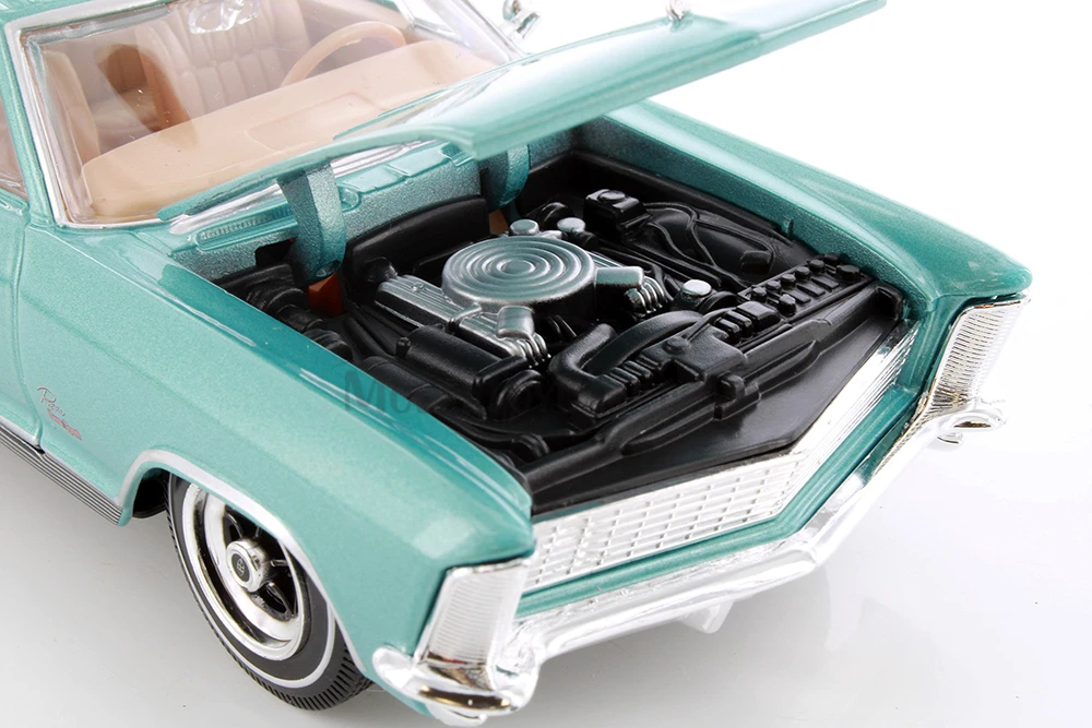 Box of 4 1965 Buick Riviera Hardtop, Assorted - Showcasts 37214 - 1/26 Scale Diecast Model Toy Cars
