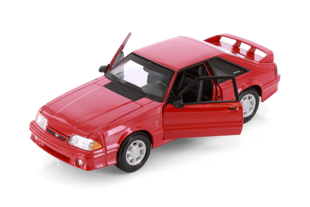 1993 Ford Mustang SVT Cobra, Red - Maisto 32906R - 1/24 Scale Diecast Model Toy Car