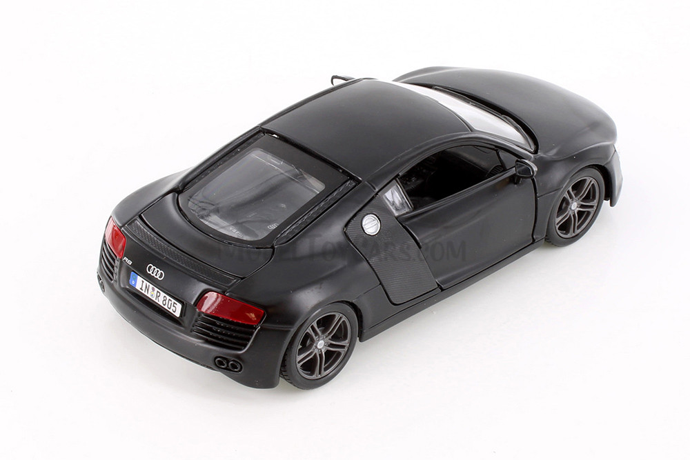 Audi R8 Hard Top, Matte Black - Showcasts 38281BK - 1/24 Scale