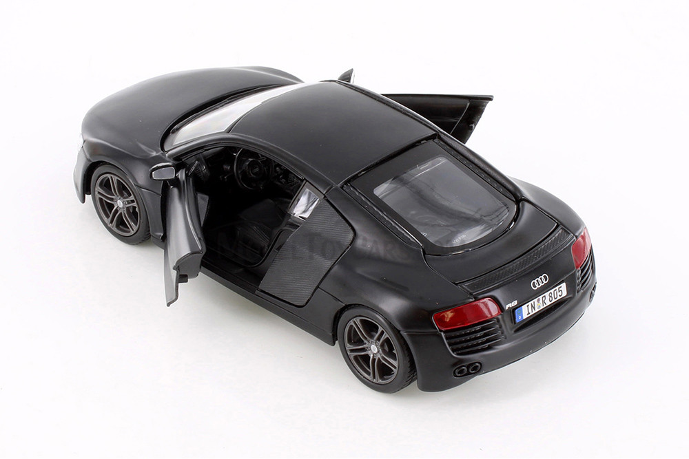 Audi R8 Hard Top, Matte Black - Showcasts 38281BK - 1/24 Scale