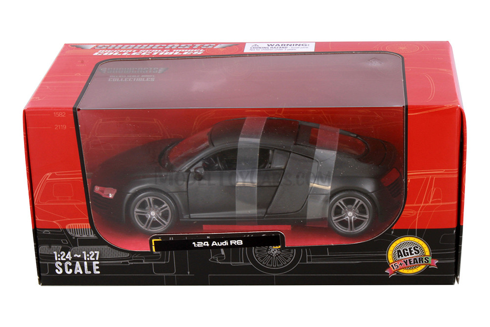Audi R8 Hard Top, Matte Black - Showcasts 38281BK - 1/24 Scale