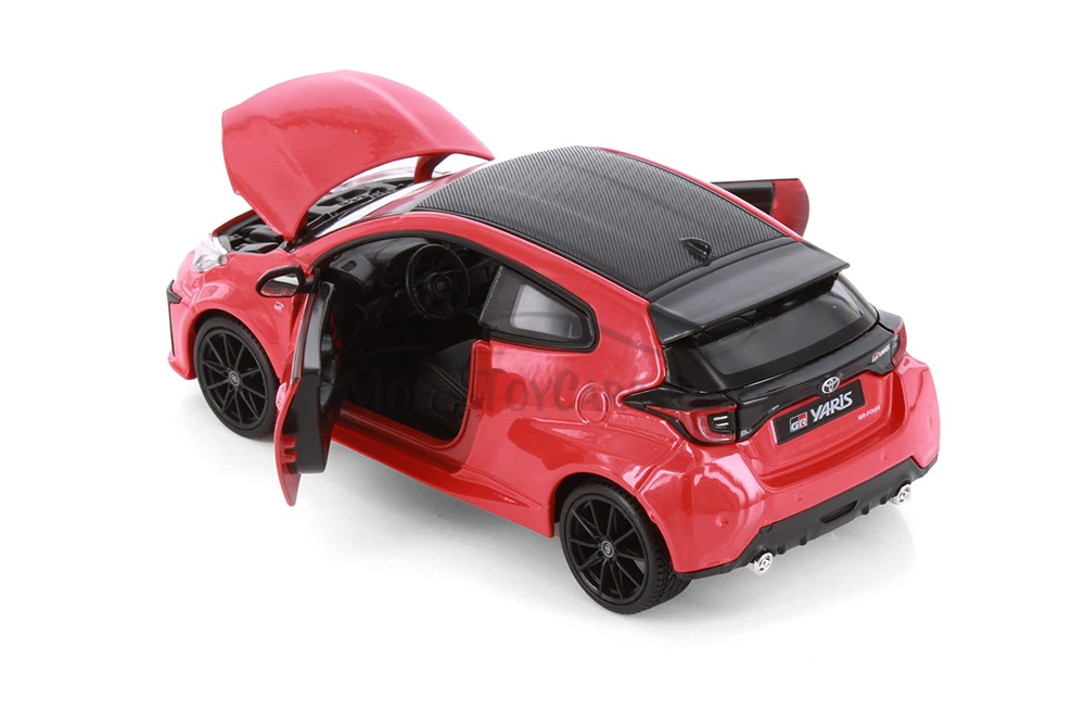 2021 Toyota GR Yaris, Red - Showcasts 38909R - 1/24 Scale Diecast Model Toy Car