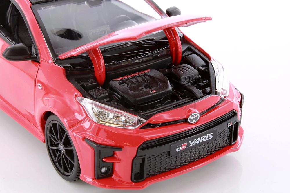 2021 Toyota GR Yaris, Red - Showcasts 38909R - 1/24 Scale Diecast Model Toy Car