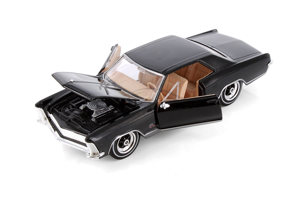 1965 Buick Riviera Hardtop, Black - Maisto 31214BK - 1/26 Scale