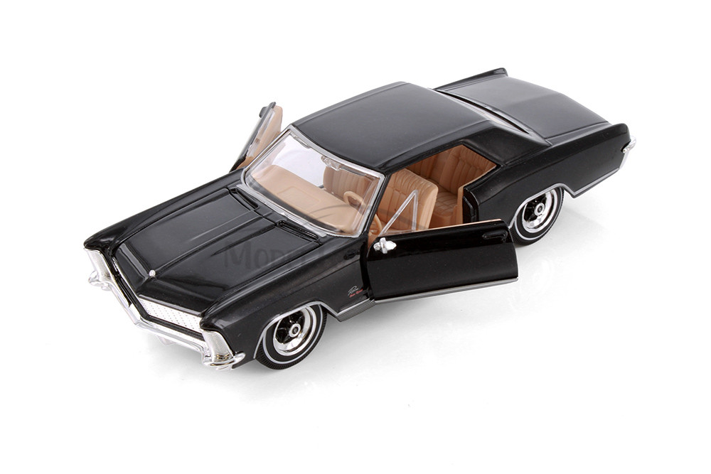 1965 Buick Riviera Hardtop, Black - Maisto 31214BK - 1/26 Scale