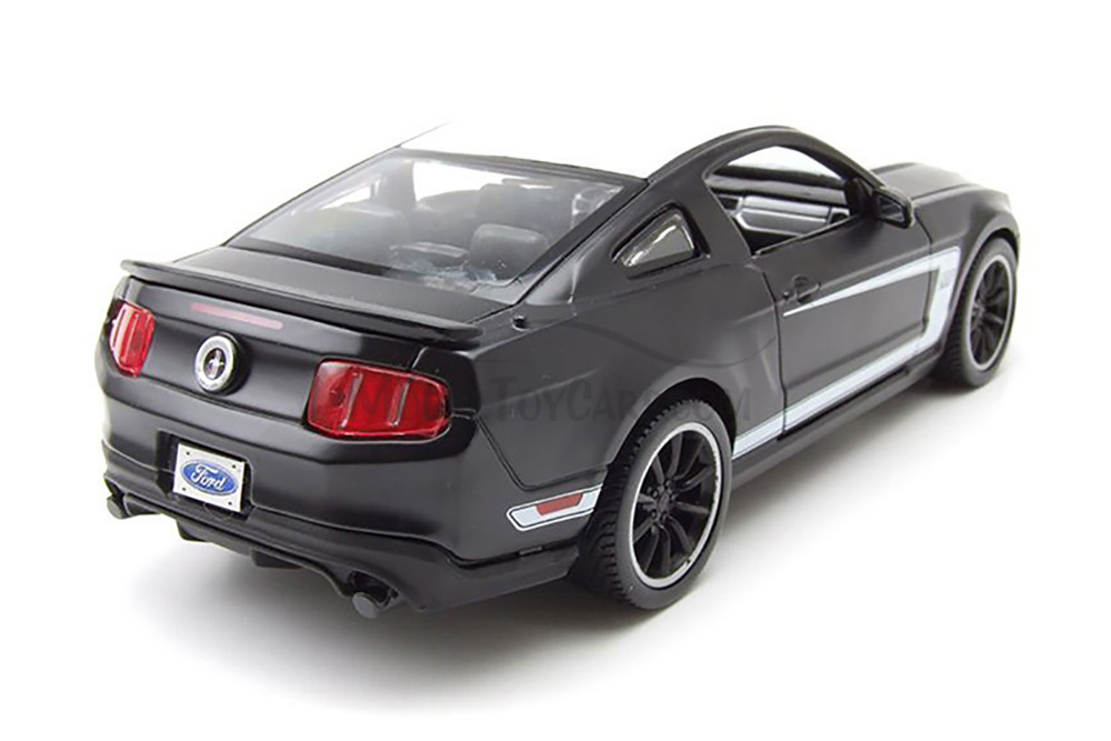 2012 Ford Mustang Boss 302 Hardtop, Black - Showcasts 38269BK - 1/24 Scale Diecast Model Toy Car