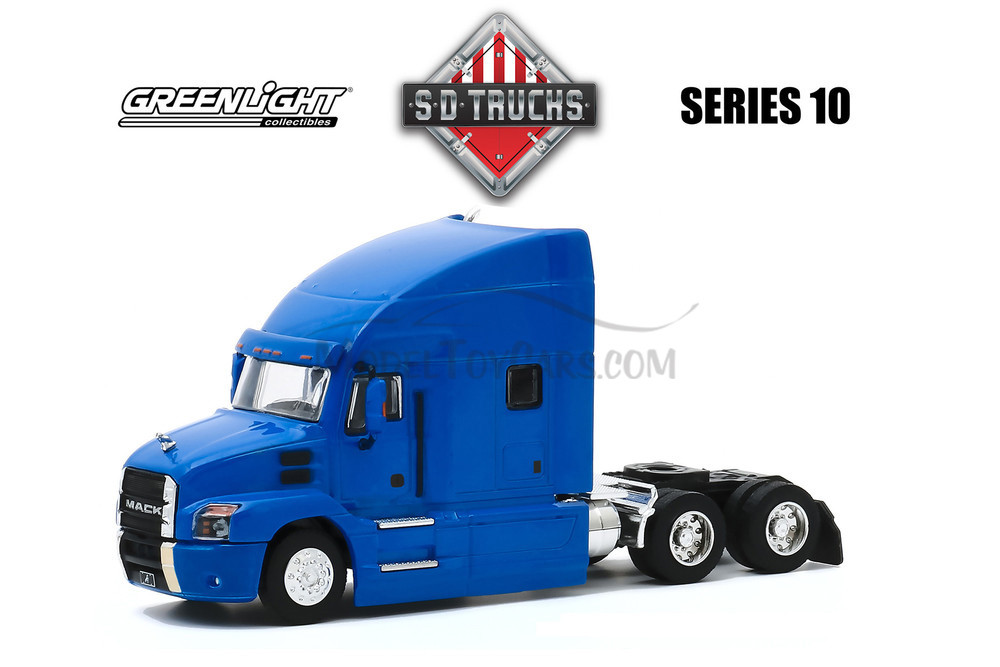 2019 Mack Anthem Truck Cab, Blue - Greenlight 45100B/48 - 1/64