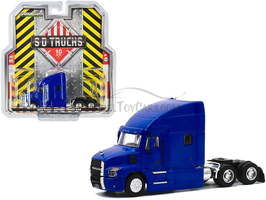 2019 Mack Anthem Truck Cab, Blue - Greenlight 45100B/48 - 1/64