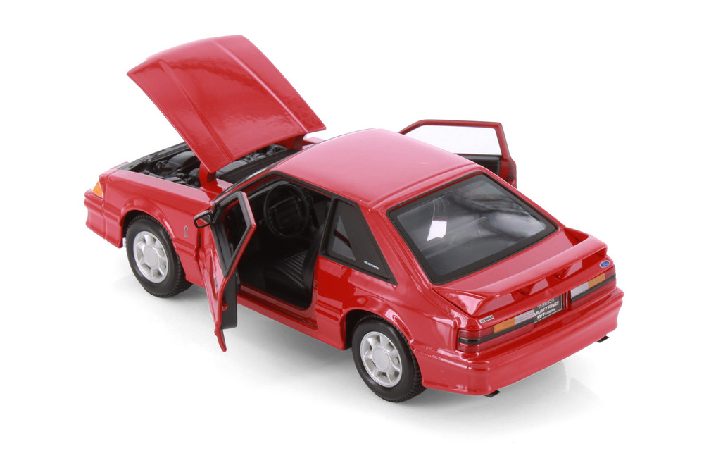 1993 Ford Mustang SVT Cobra, Red - Showcasts 37906 - 1/24 Scale Diecast Model Toy Car