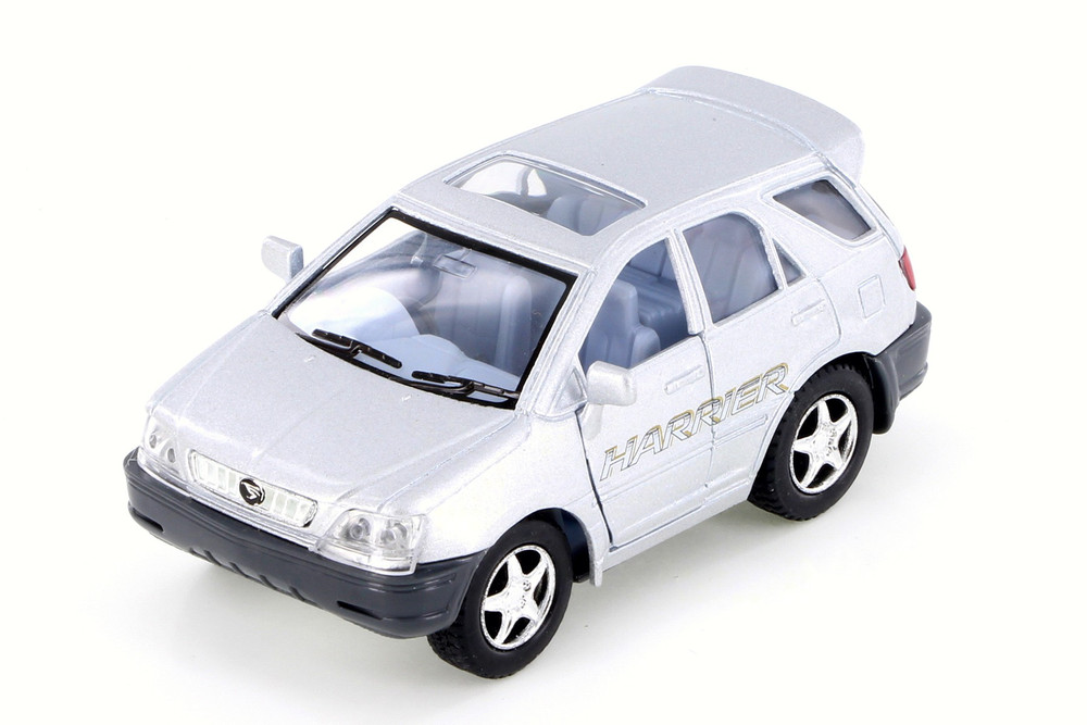 Toyota Harrier, Silver - Kinsmart 4008D - 4" Scale Diecast Model Toy Car