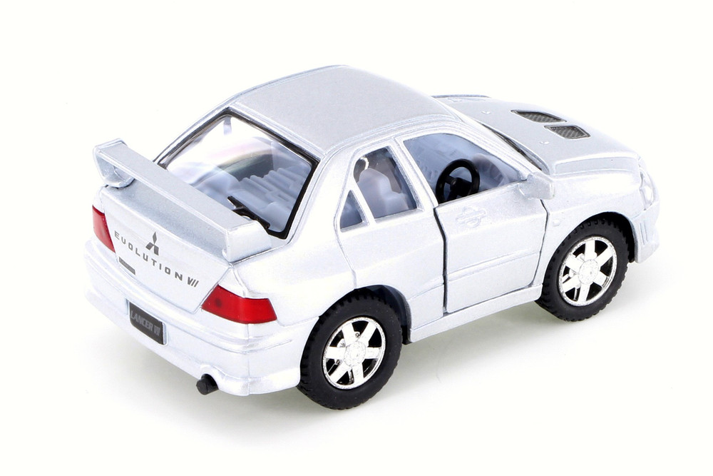 Mitsubishi Lancer Evolution VII, Silver - Kinsmart 4010/11D